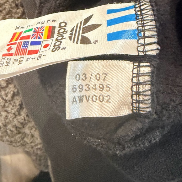 Adidas Men's Hoodie with Colorful Stripes Rasta - Picture 4 of 4